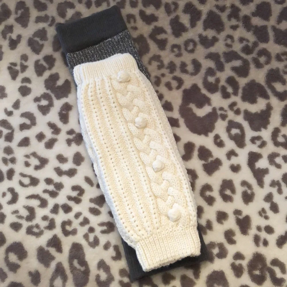 Gap Cable Knit Leg Warmers and Glitter Legwarmers